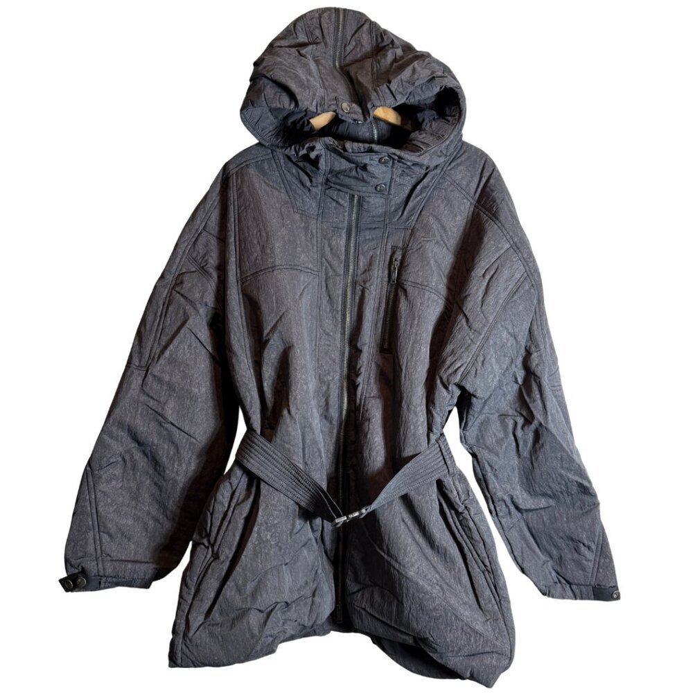 Free People FP Movement Tricked Out Trek Puffer Jacket Women's Large Black NWT - Picture 4 of 16